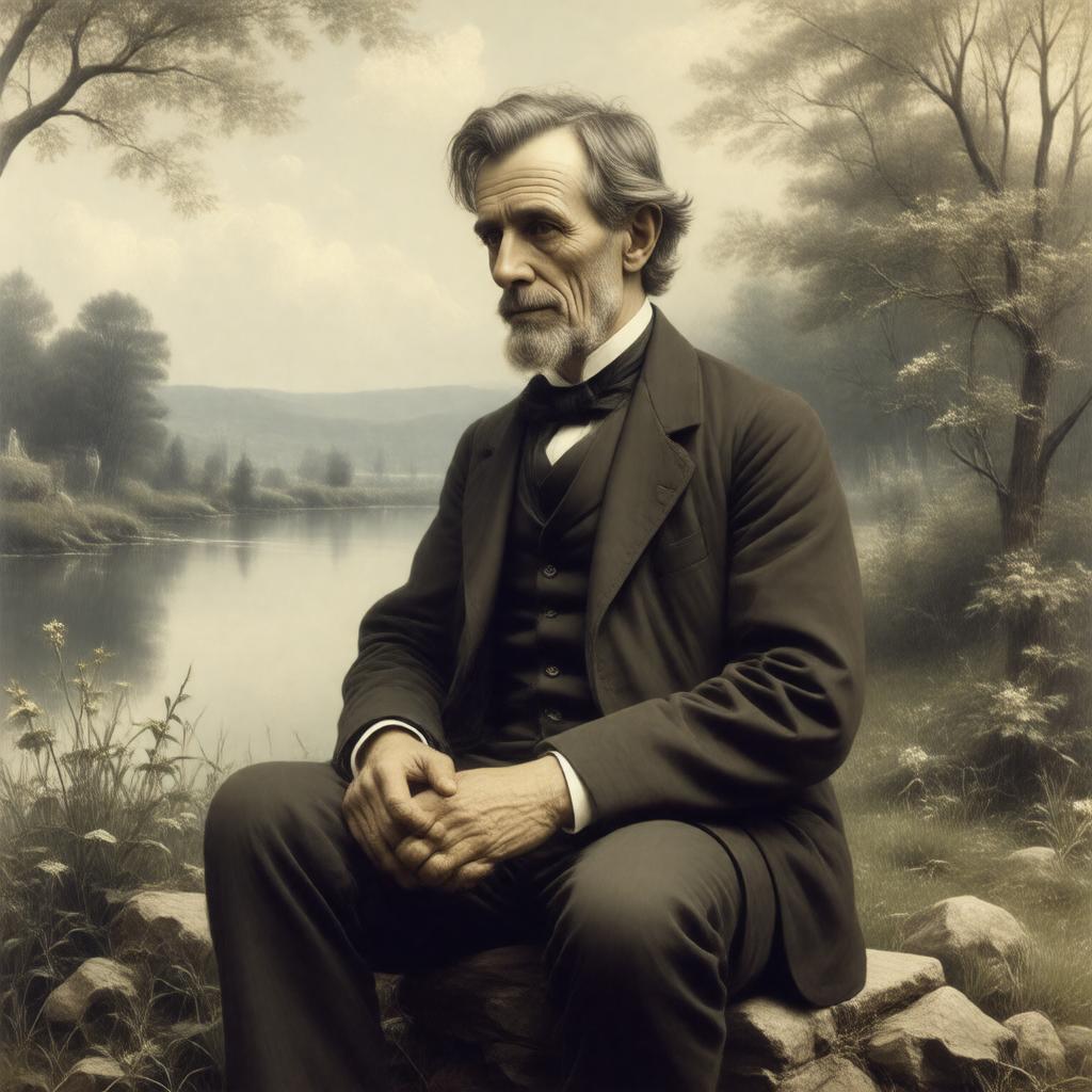 AI-created image of Waldo Emerson