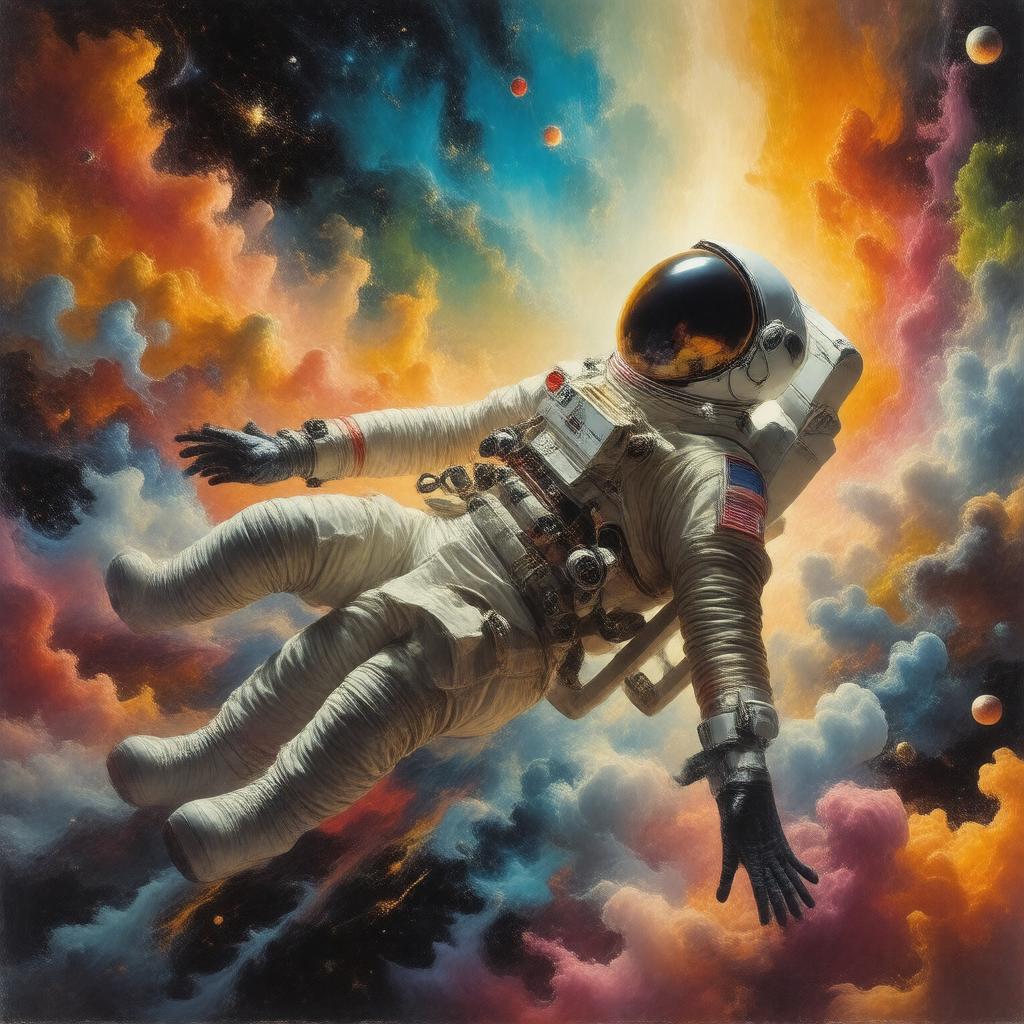 AI-created image of Walking in Space (album)