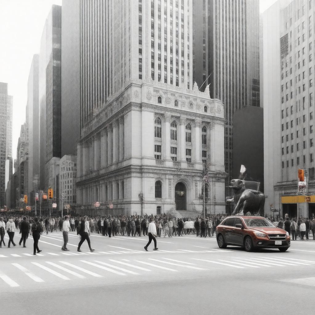 AI-created image of Wall Street