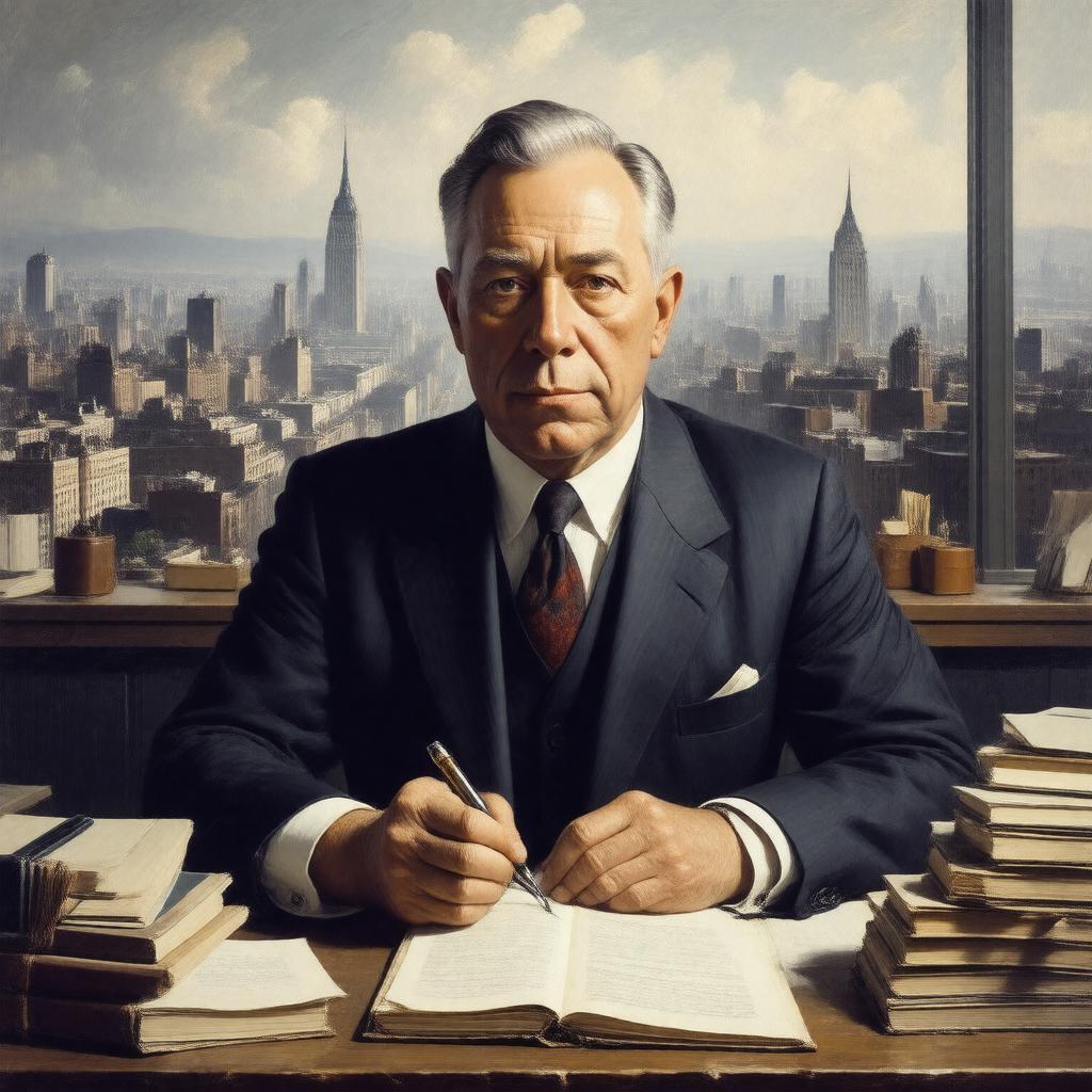 AI-created image of Wallace Stevens