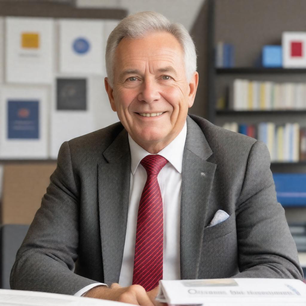 Click to view larger image AI-created image of Wally Olins