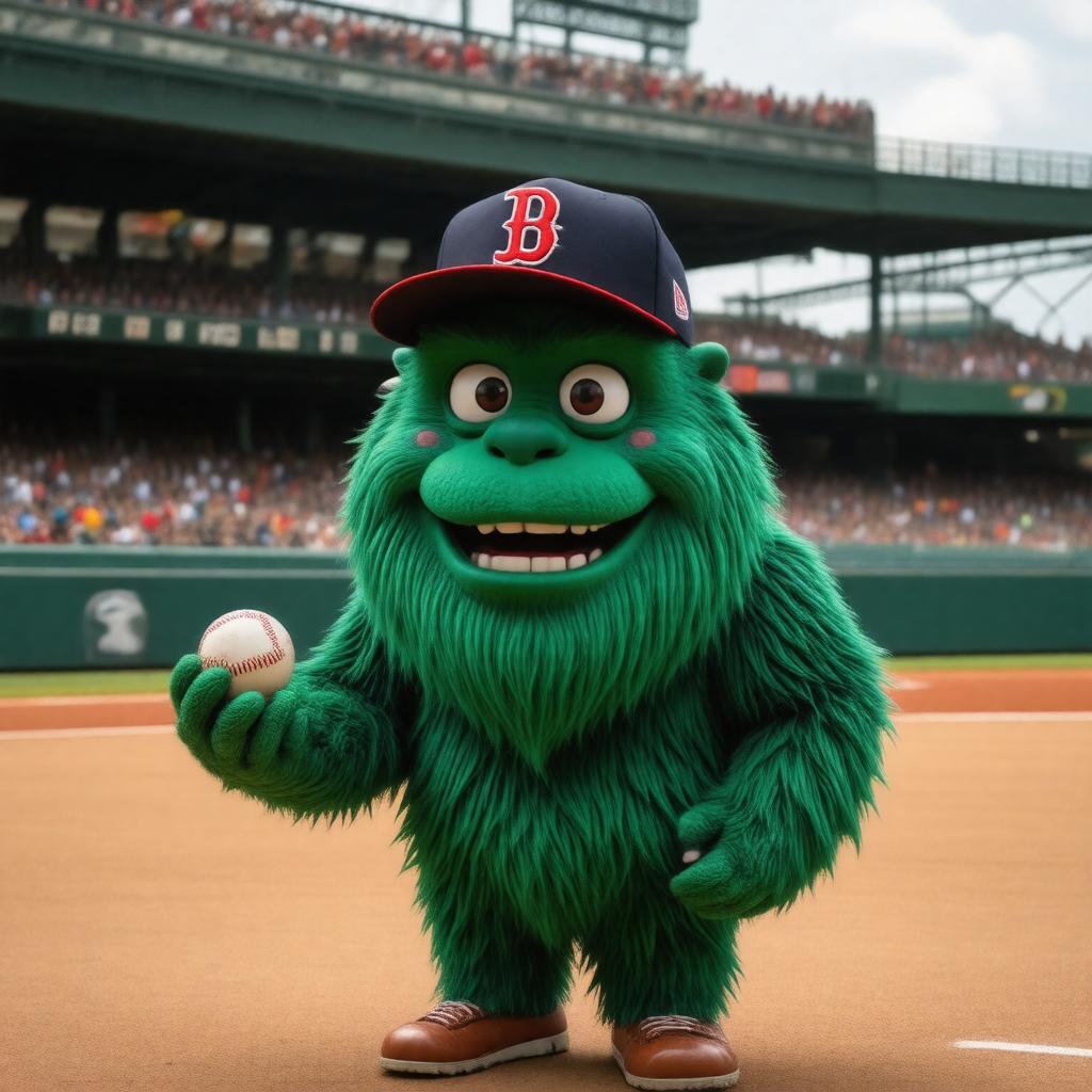 AI-created image of Wally the Green Monster