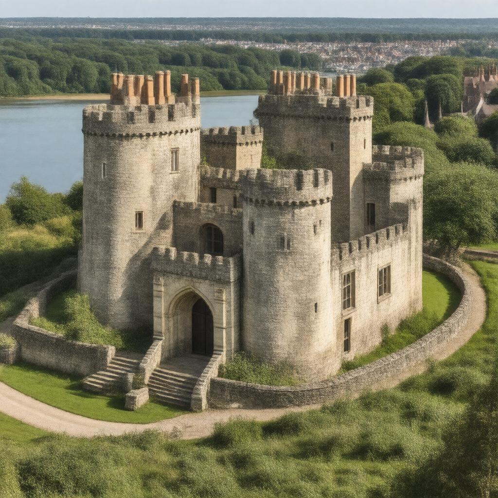 Click to view larger image AI-created image of Walmer Castle, Kent, England