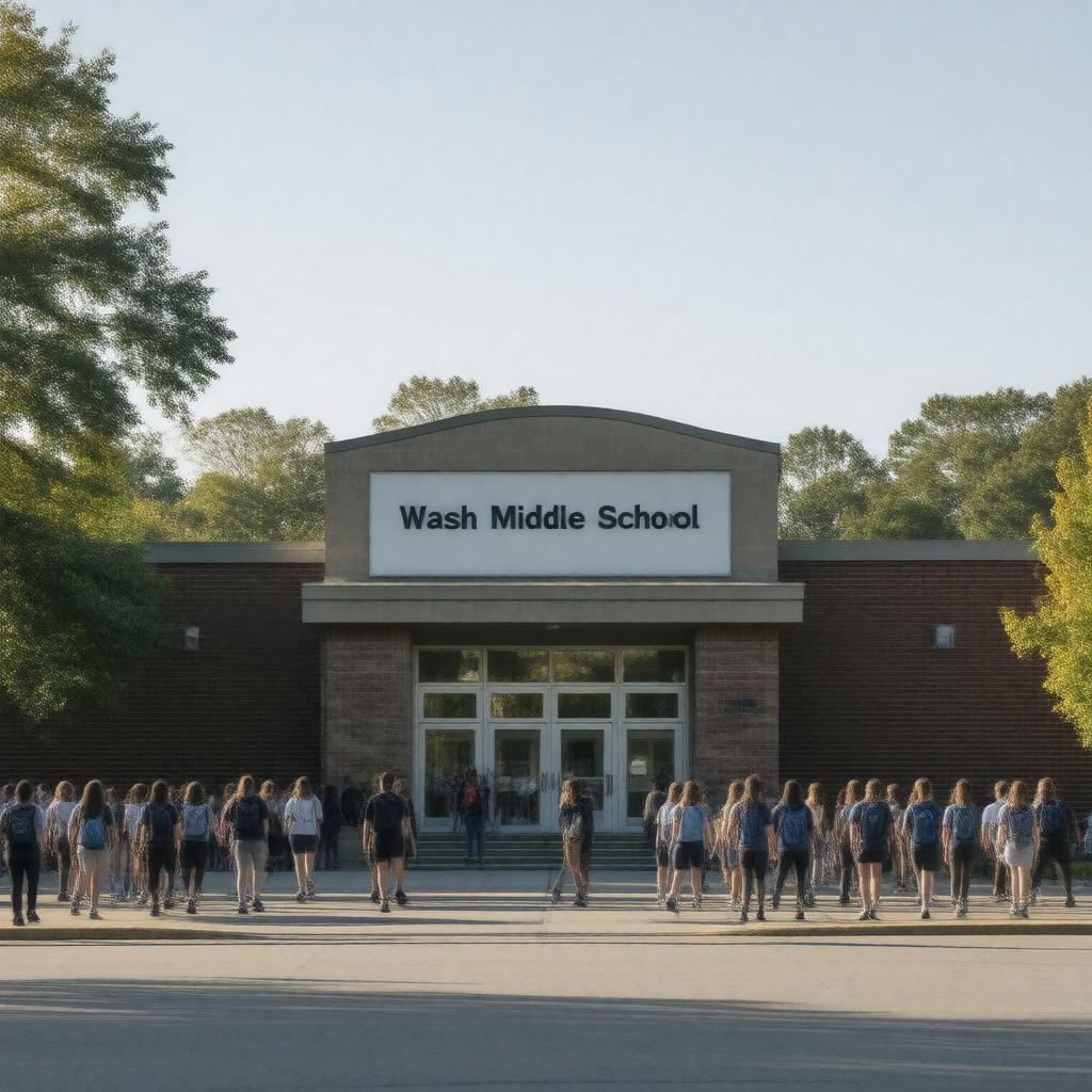 AI-created image of Walsh Middle School