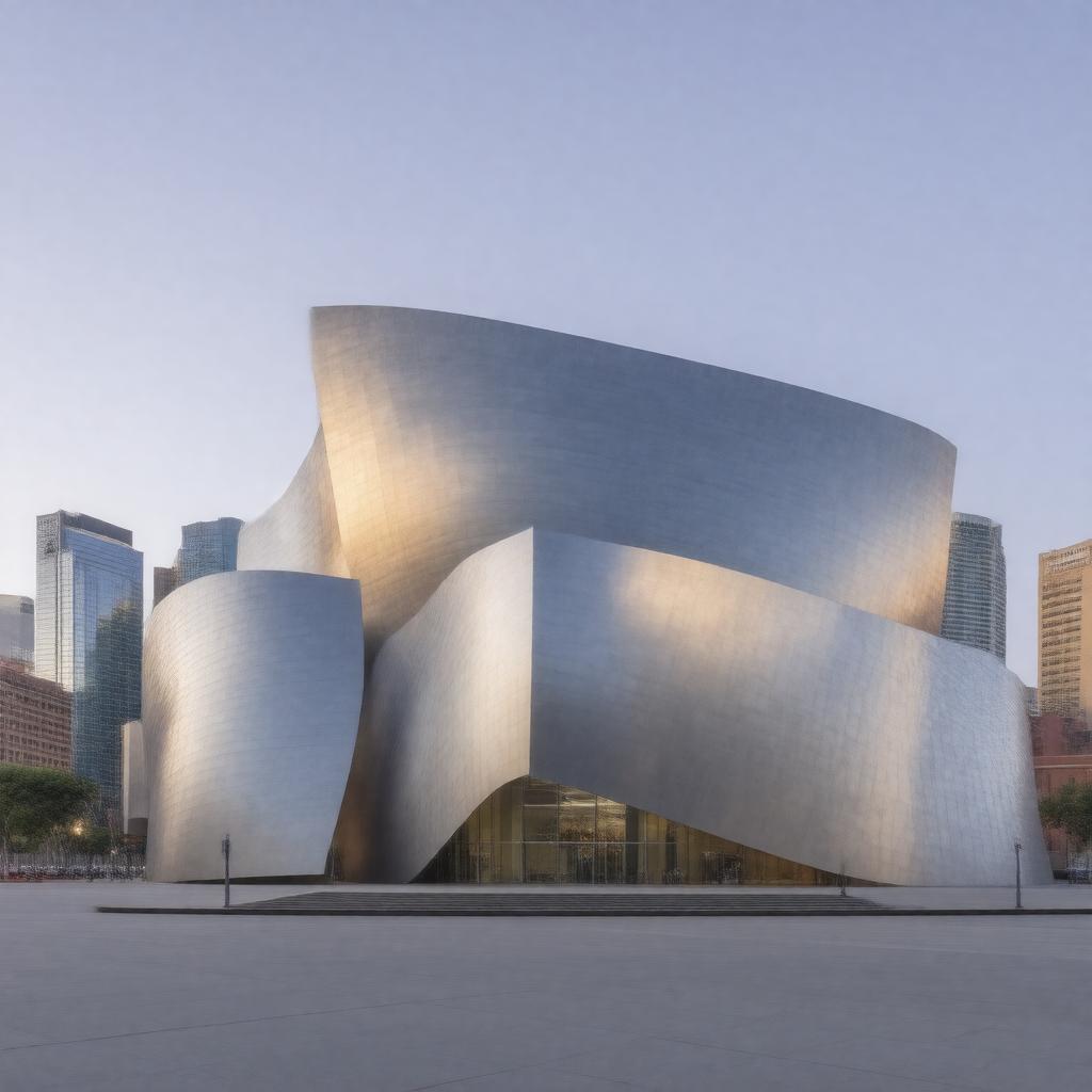 Click to view larger image AI-created image of Walt Disney Concert Hall