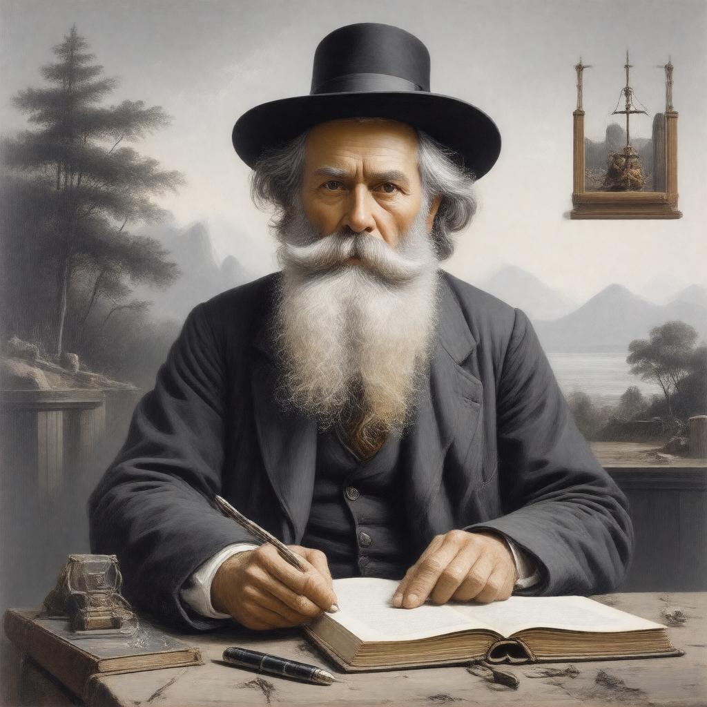 AI-created image of Walt Whitman