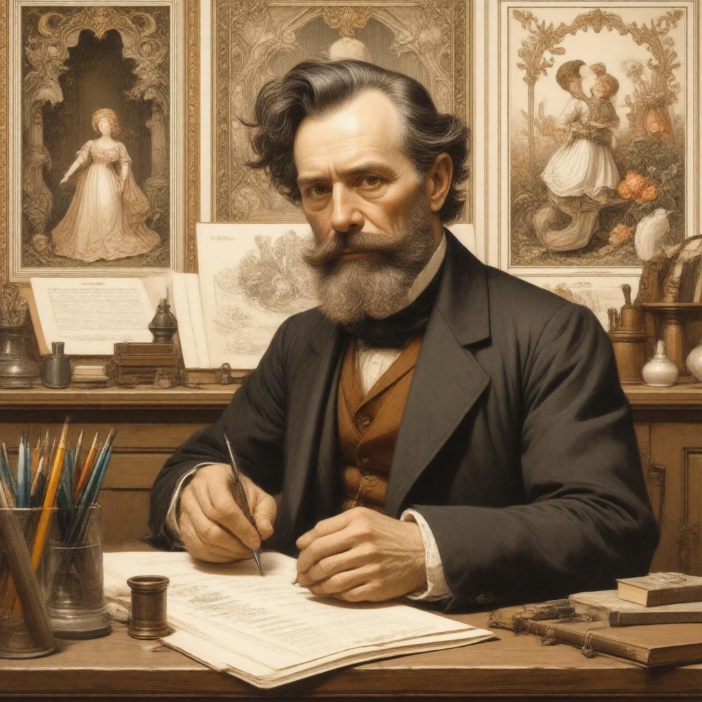 AI-created image of Walter Crane