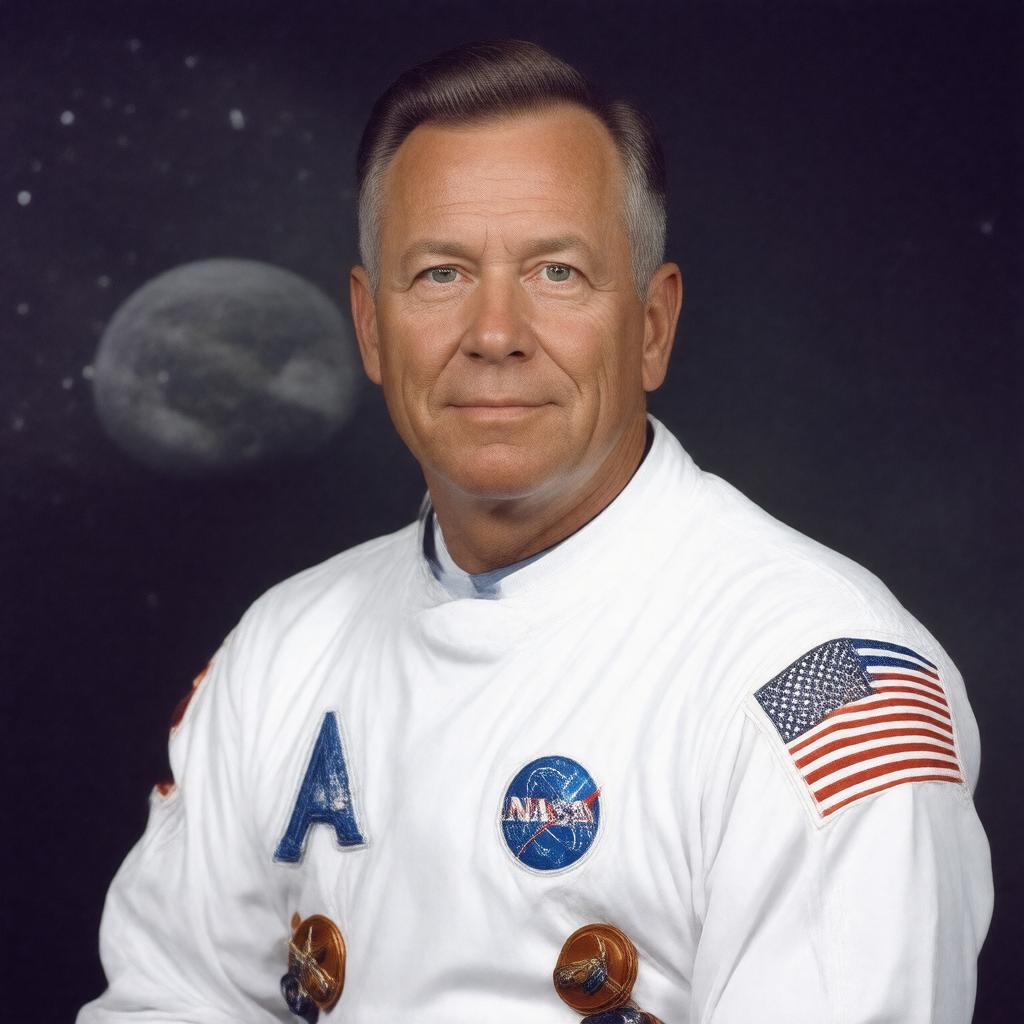 AI-created image of Walter Cunningham