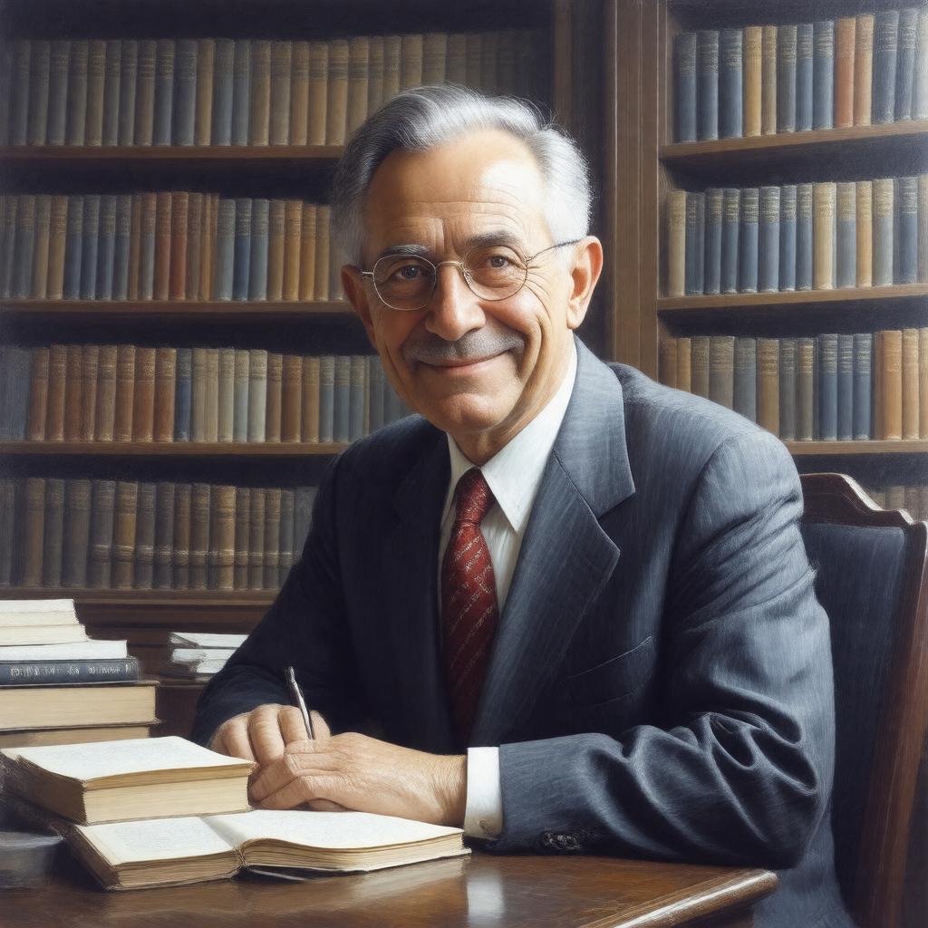 AI-created image of Walter Kohn