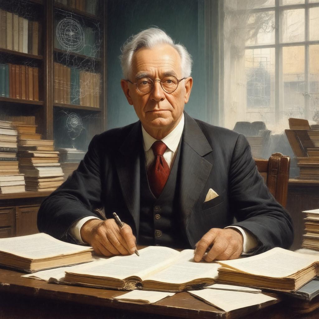 AI-created image of Walter Pitts
