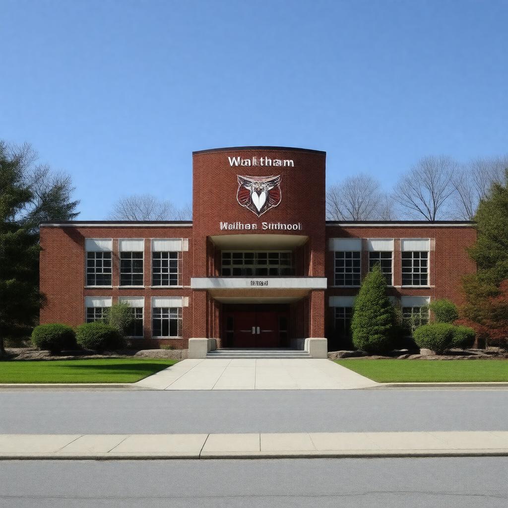 AI-created image of Waltham High School
