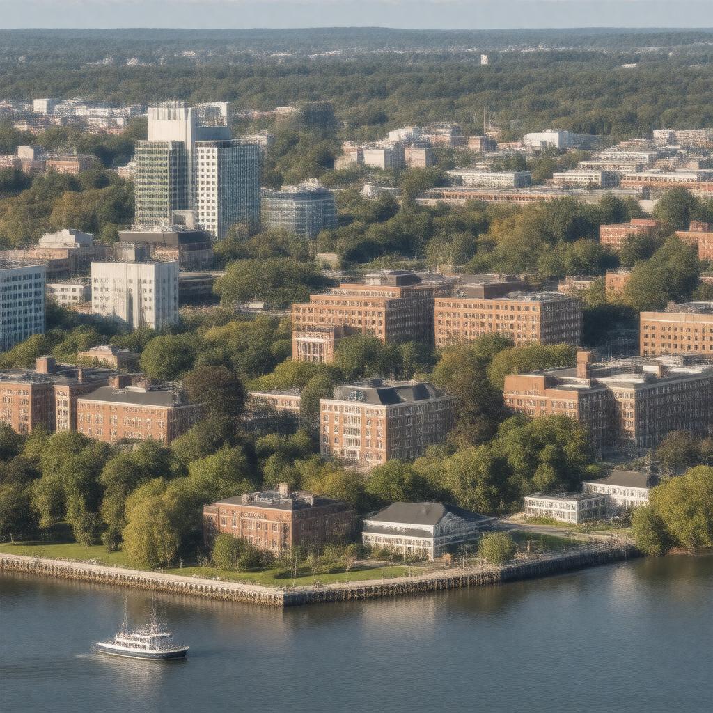 AI-created image of Waltham, Massachusetts