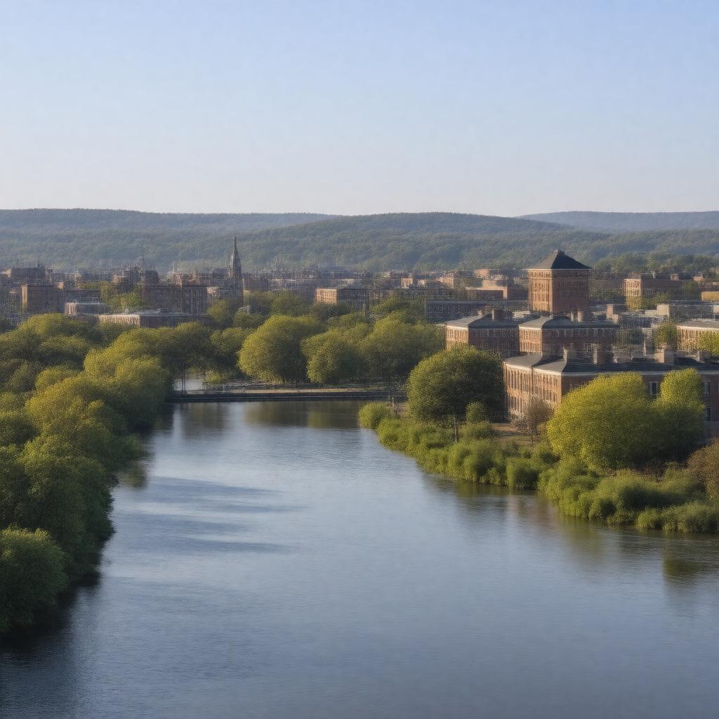 AI-created image of Waltham, Massachusetts, USA