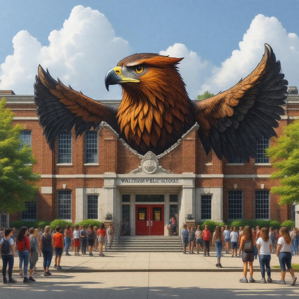 AI-created image of Waltham Public Schools