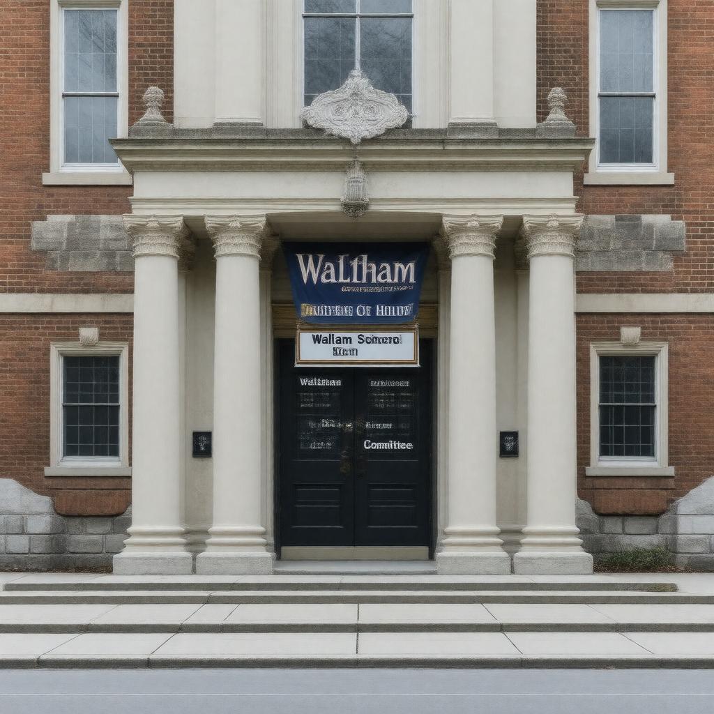 Click to view larger image AI-created image of Waltham School Committee