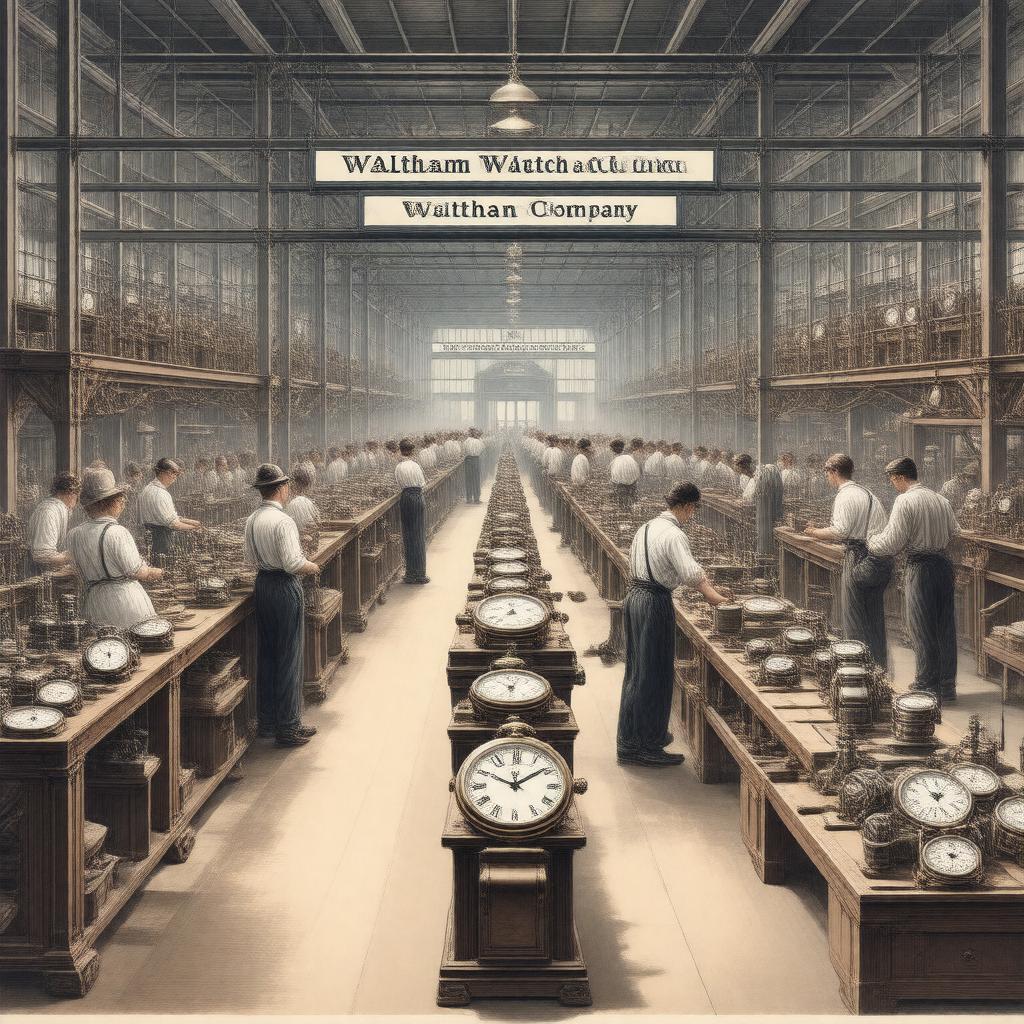 Click to view larger image AI-created image of Waltham Watch and Clock Company