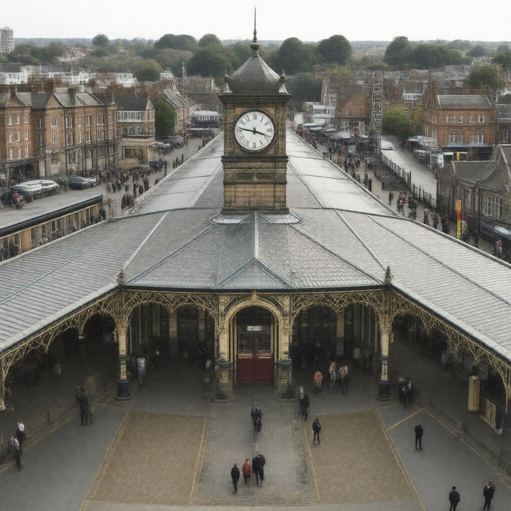 AI-created image of Walthamstow Central station