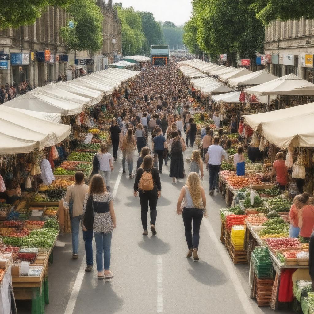 AI-created image of Walthamstow Market