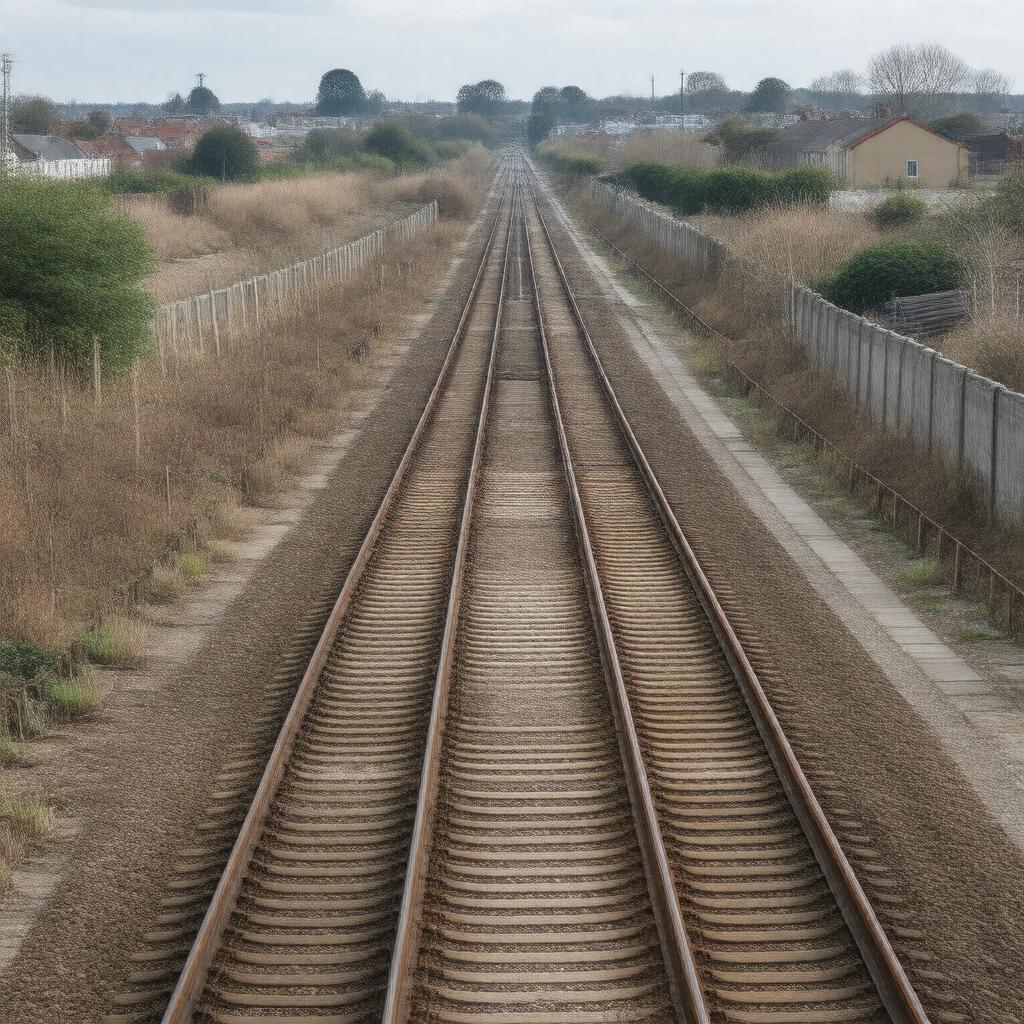 AI-created image of Walthamstow Queen's Road Sidings