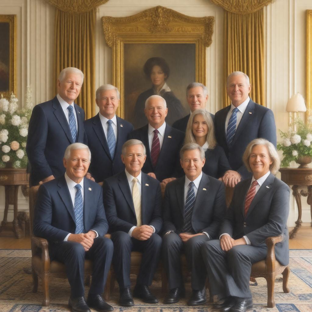 AI-created image of Walton family