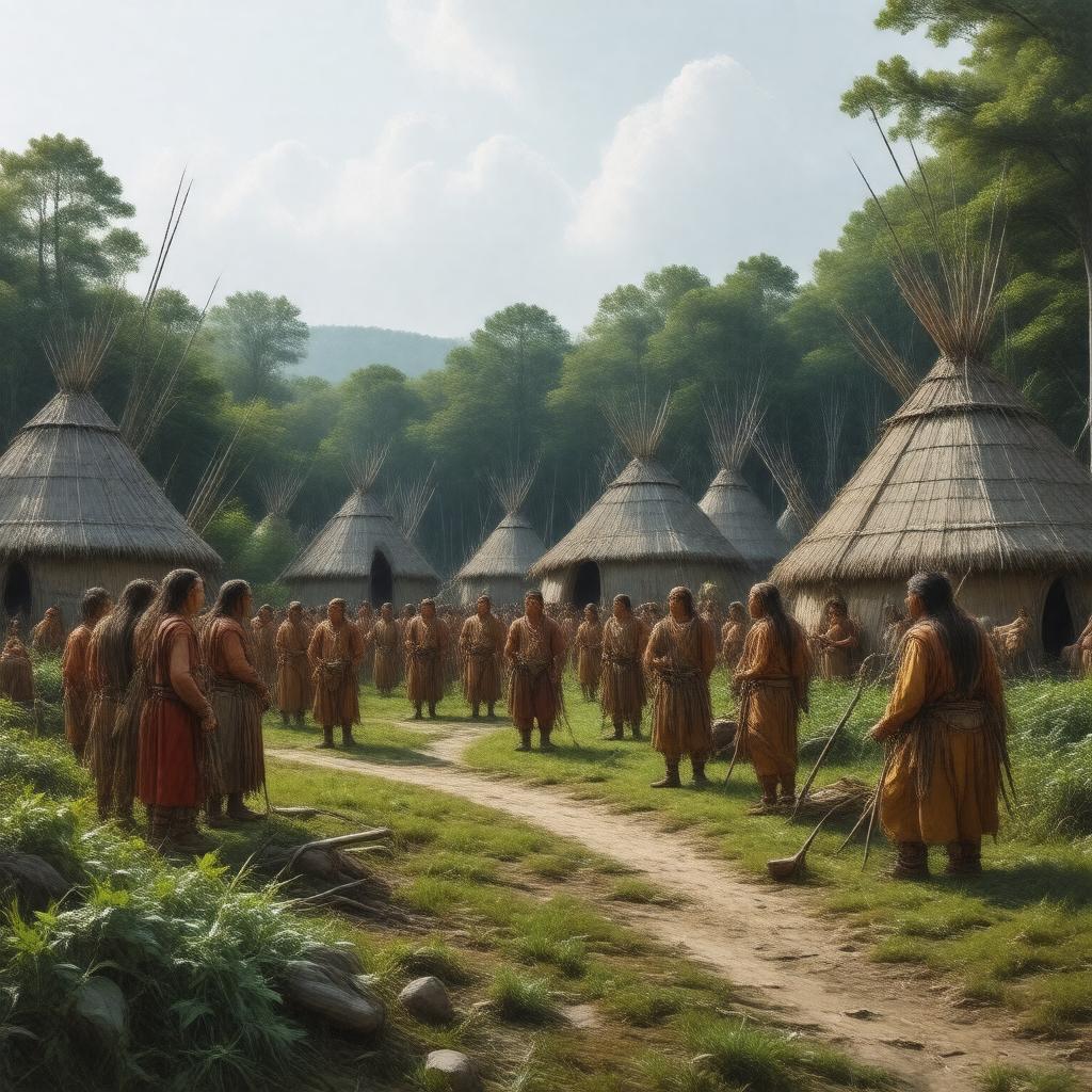 AI-created image of Wampanoag people