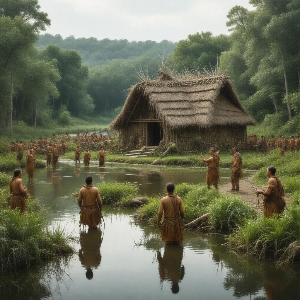 AI-created image of Wampanoag tribe