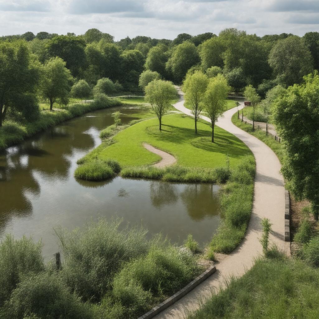 AI-created image of Wandle Park
