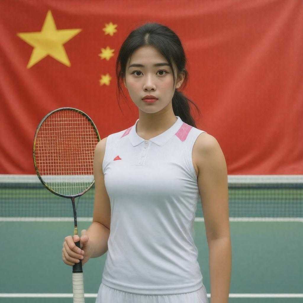 AI-created image of Wang Yihan