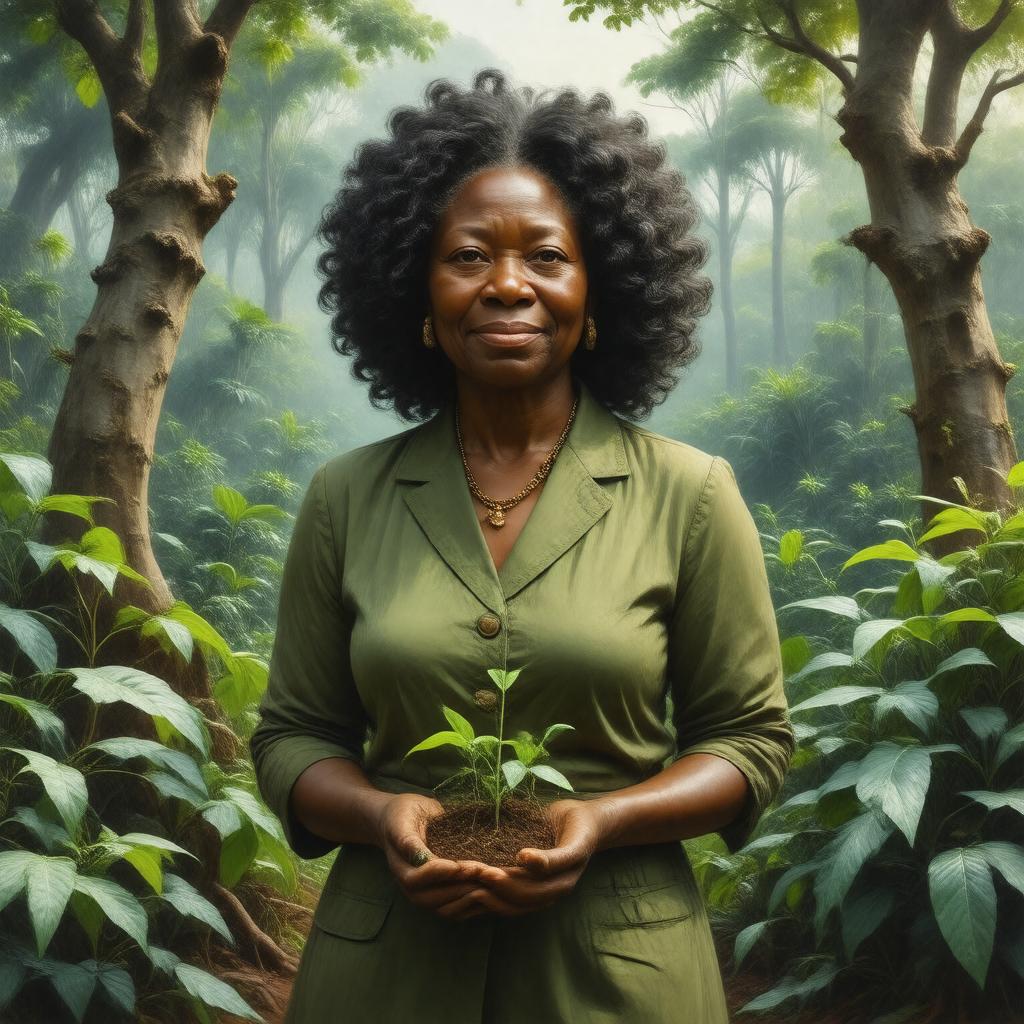 AI-created image of Wangari Maathai