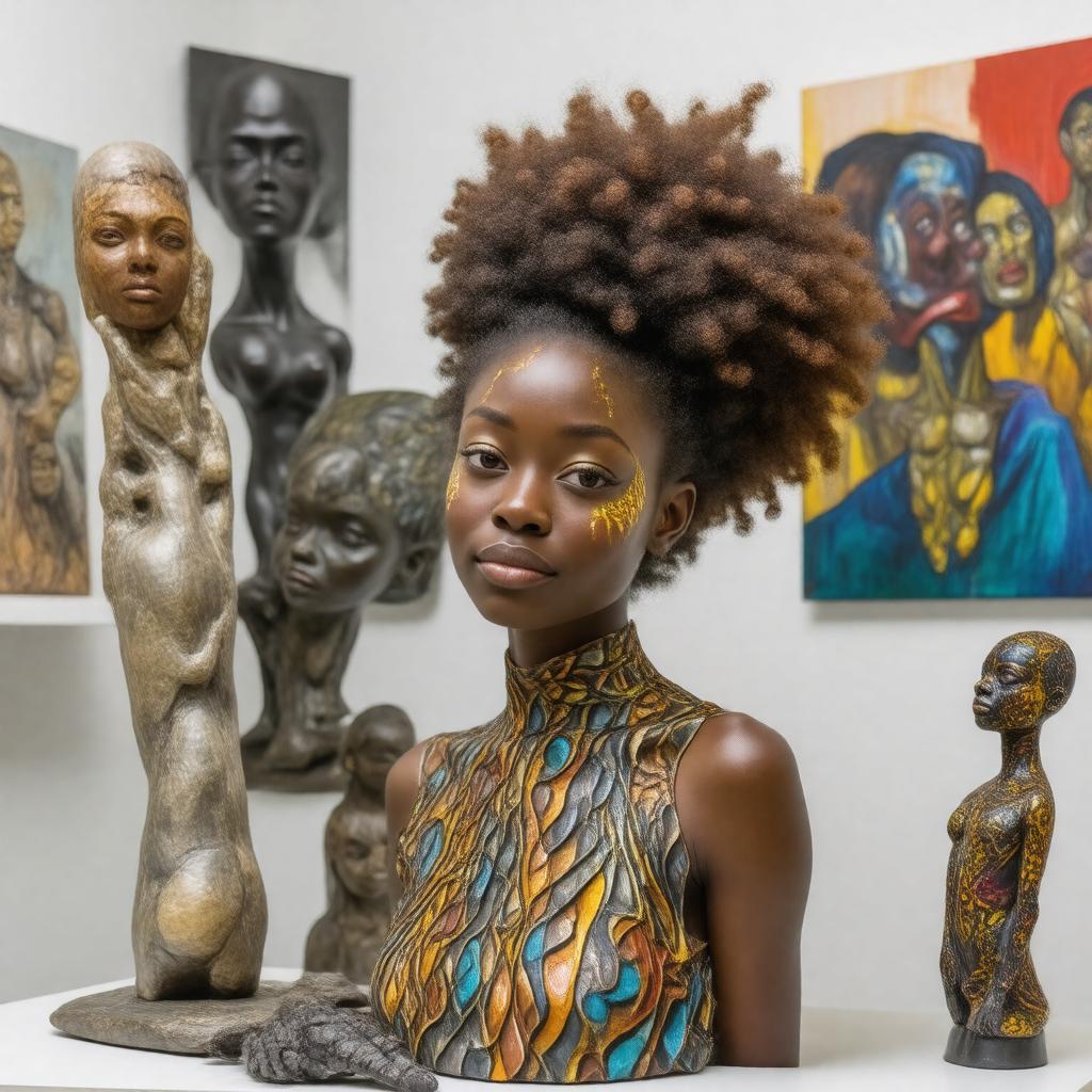 AI-created image of Wangechi Mutu