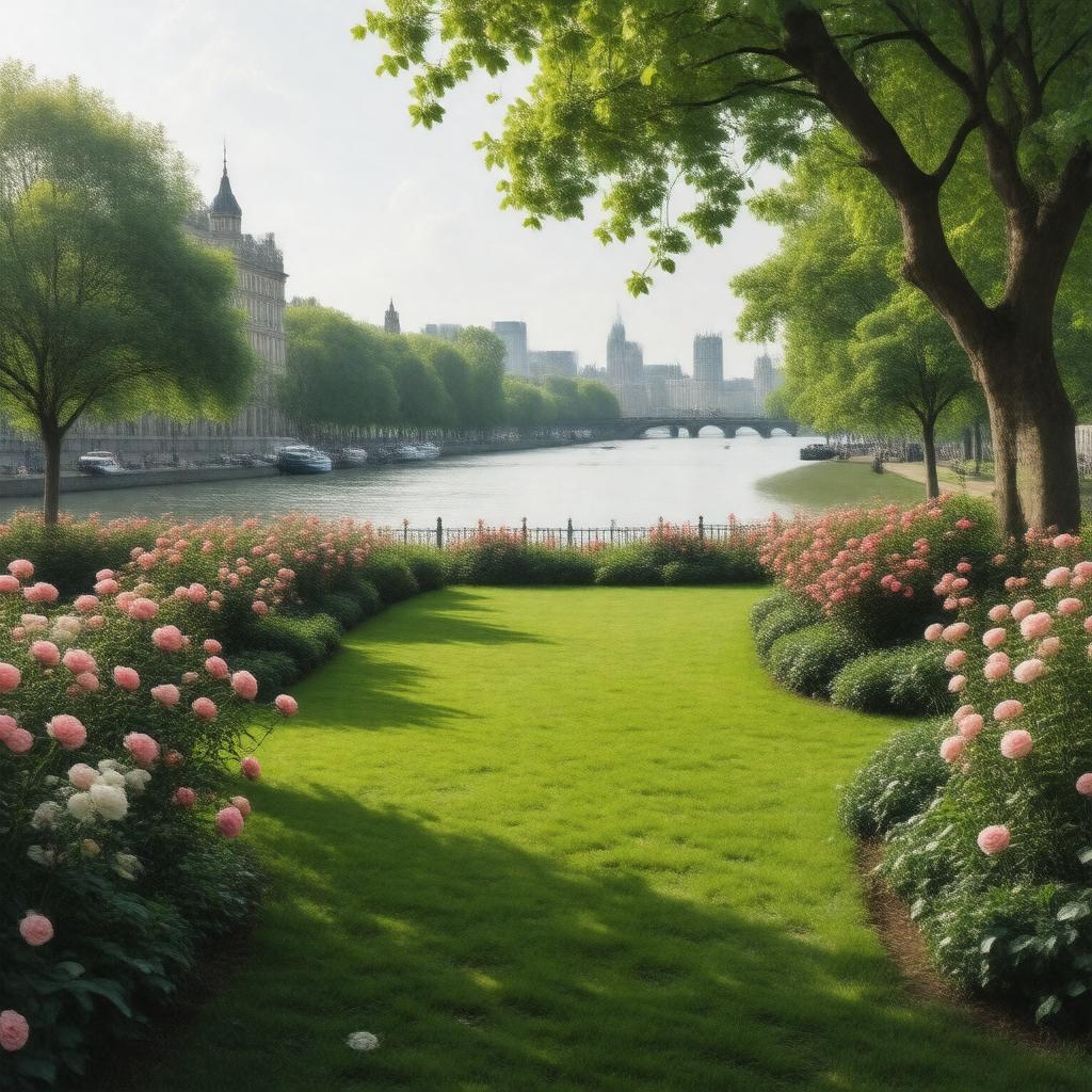 AI-created image of Wapping Rose Gardens