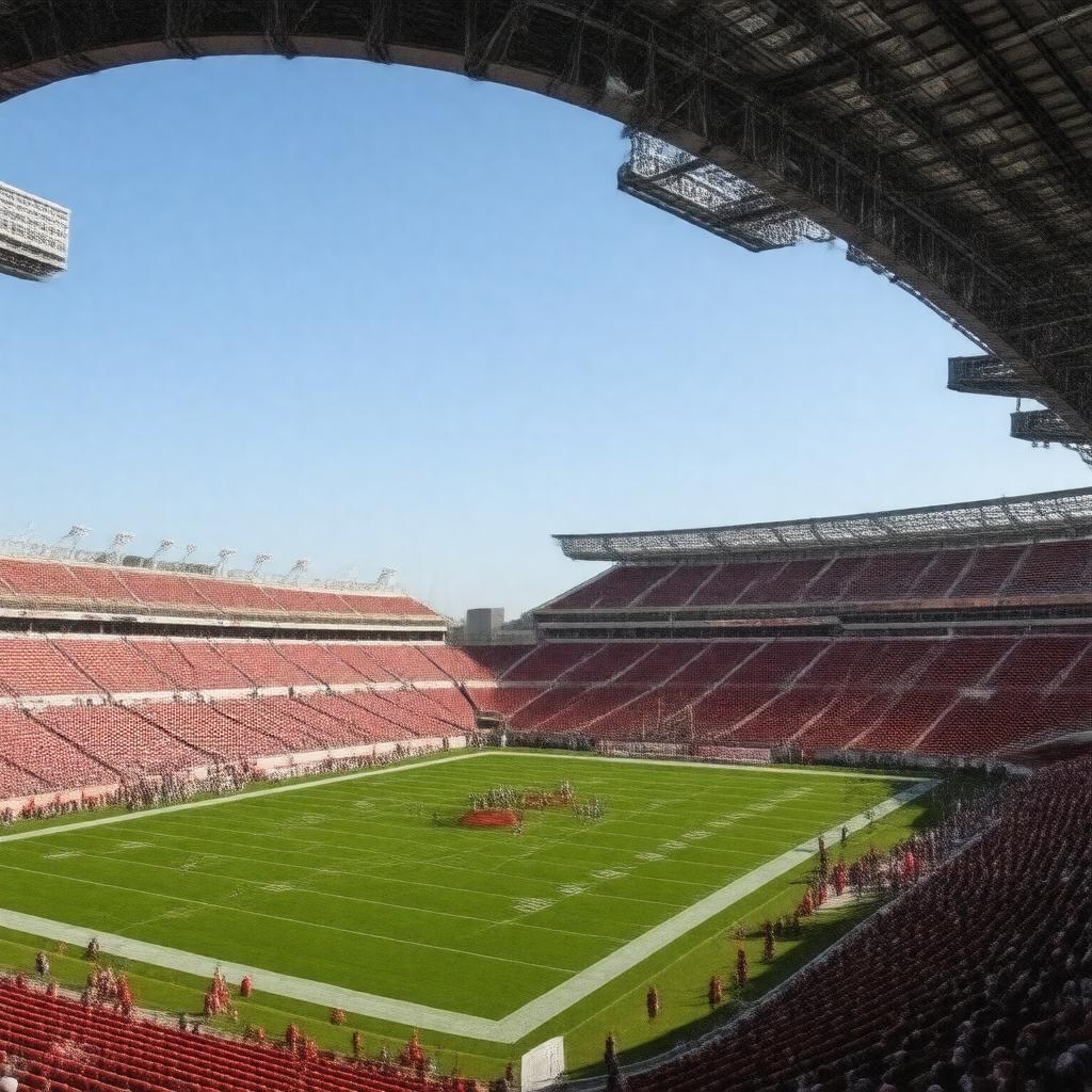 AI-created image of War Memorial Stadium