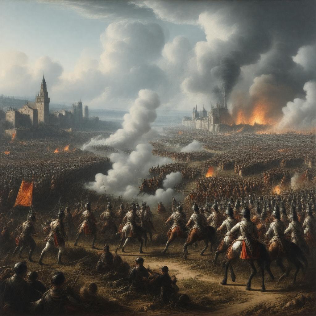 AI-created image of War of the Spanish Succession