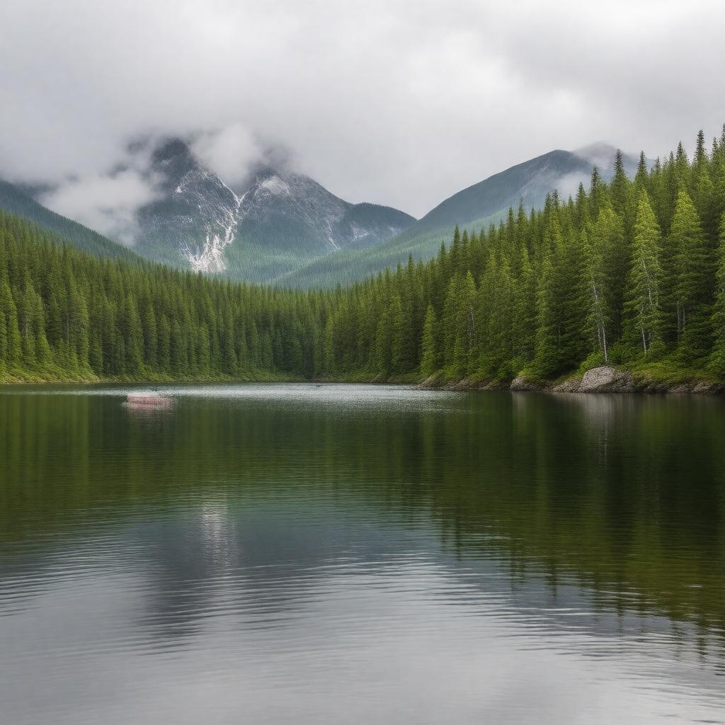 AI-created image of Ward Lake