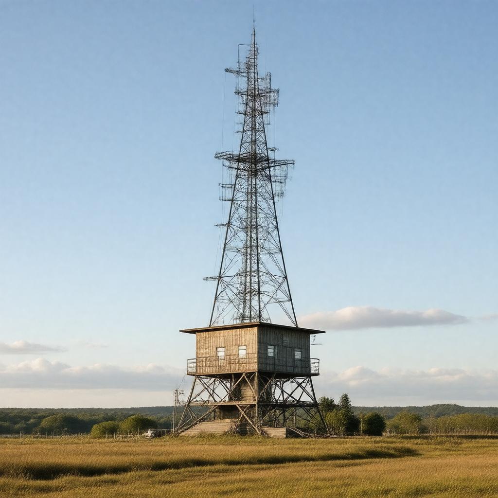 AI-created image of Wardenclyffe Tower