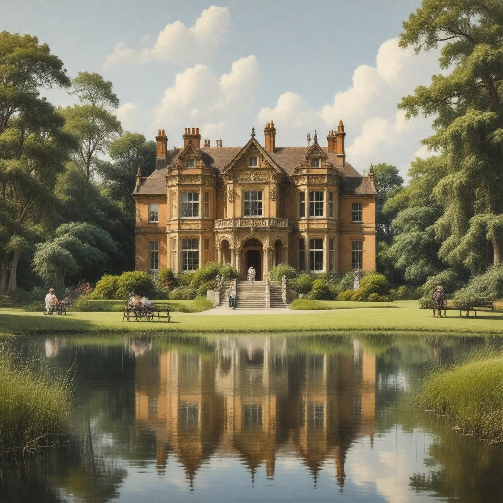 AI-created image of Wardown House Museum and Gallery