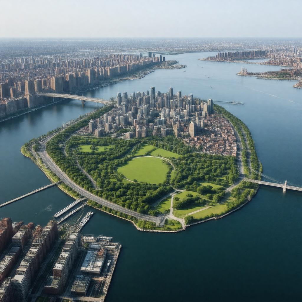 AI-created image of Wards Island