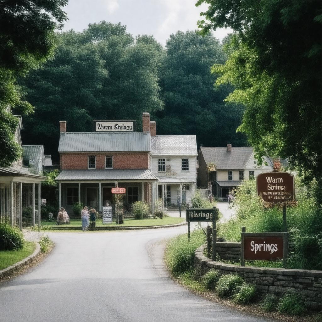 AI-created image of Warm Springs, Georgia, USA