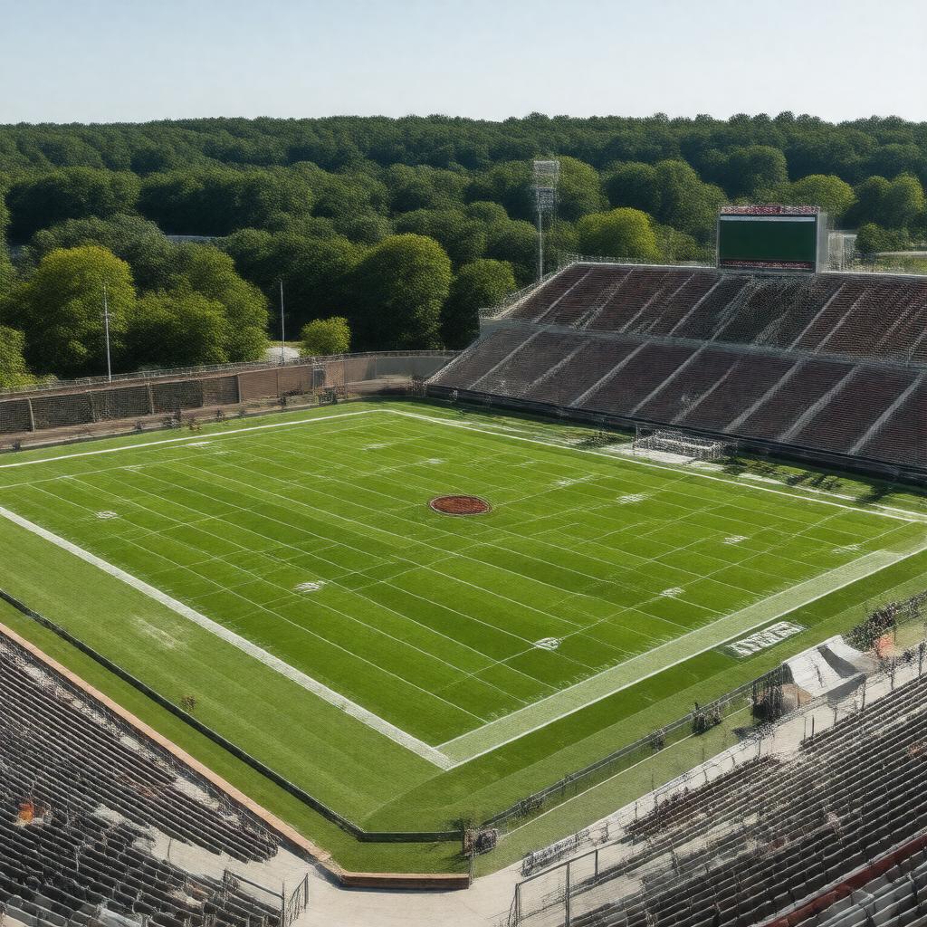AI-created image of Warren McGuirk Alumni Stadium
