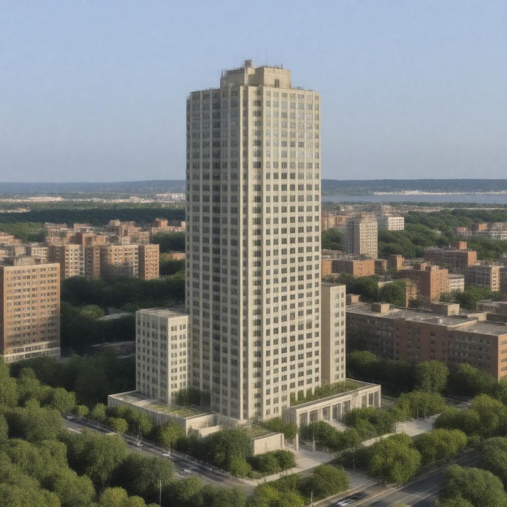 Click to view larger image AI-created image of Warren Towers