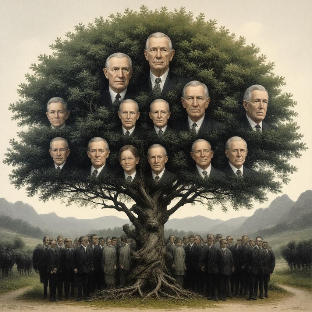 AI-created image of Warren family