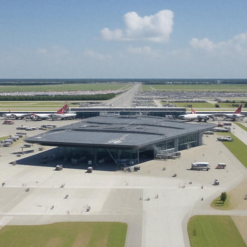 AI-created image of Warsaw Chopin Airport