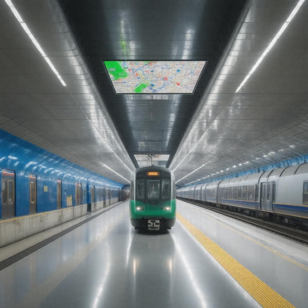 AI-created image of Warsaw Metro