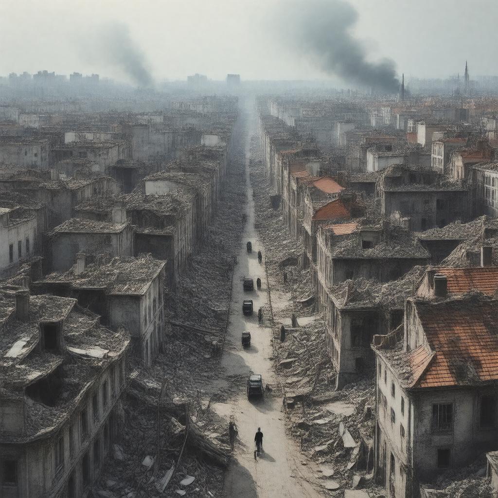 AI-created image of Warsaw Uprising