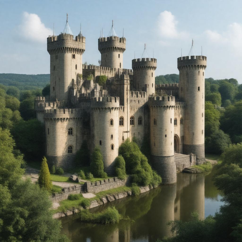 AI-created image of Warwick Castle