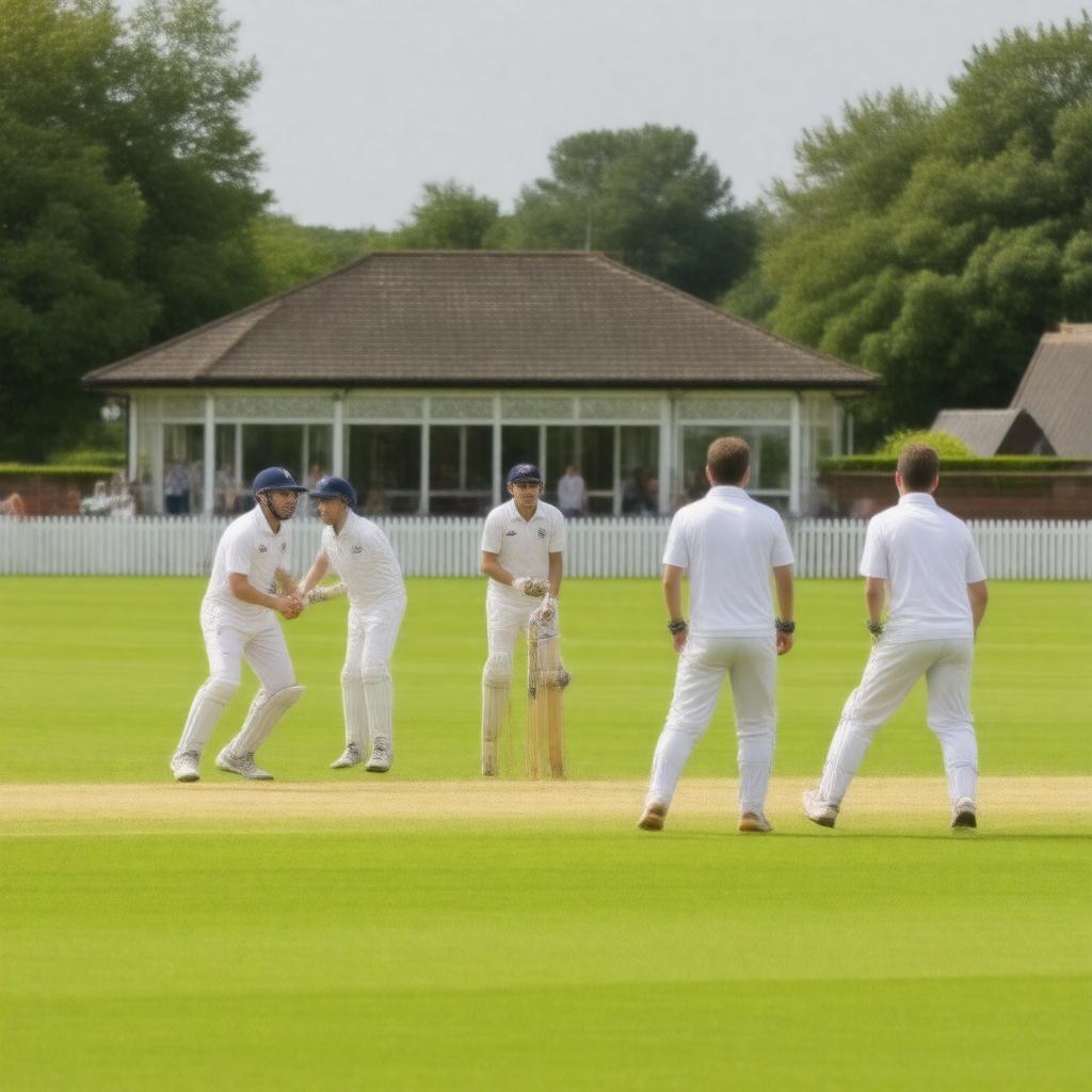 AI-created image of Warwick Cricket Club
