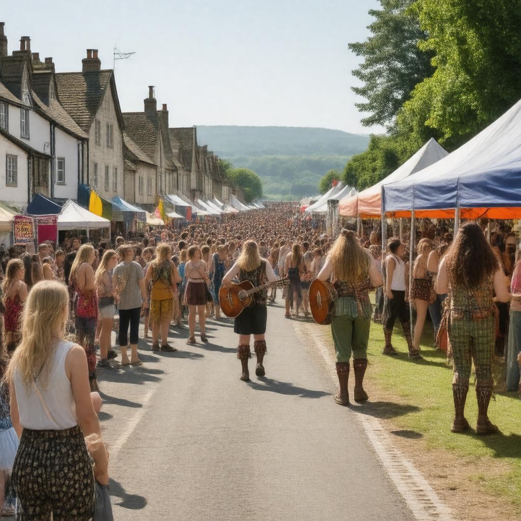 AI-created image of Warwick Folk Festival