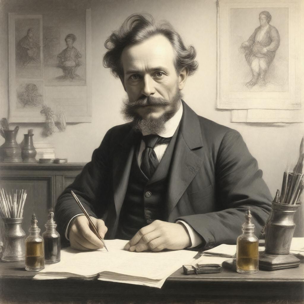 AI-created image of Warwick Goble