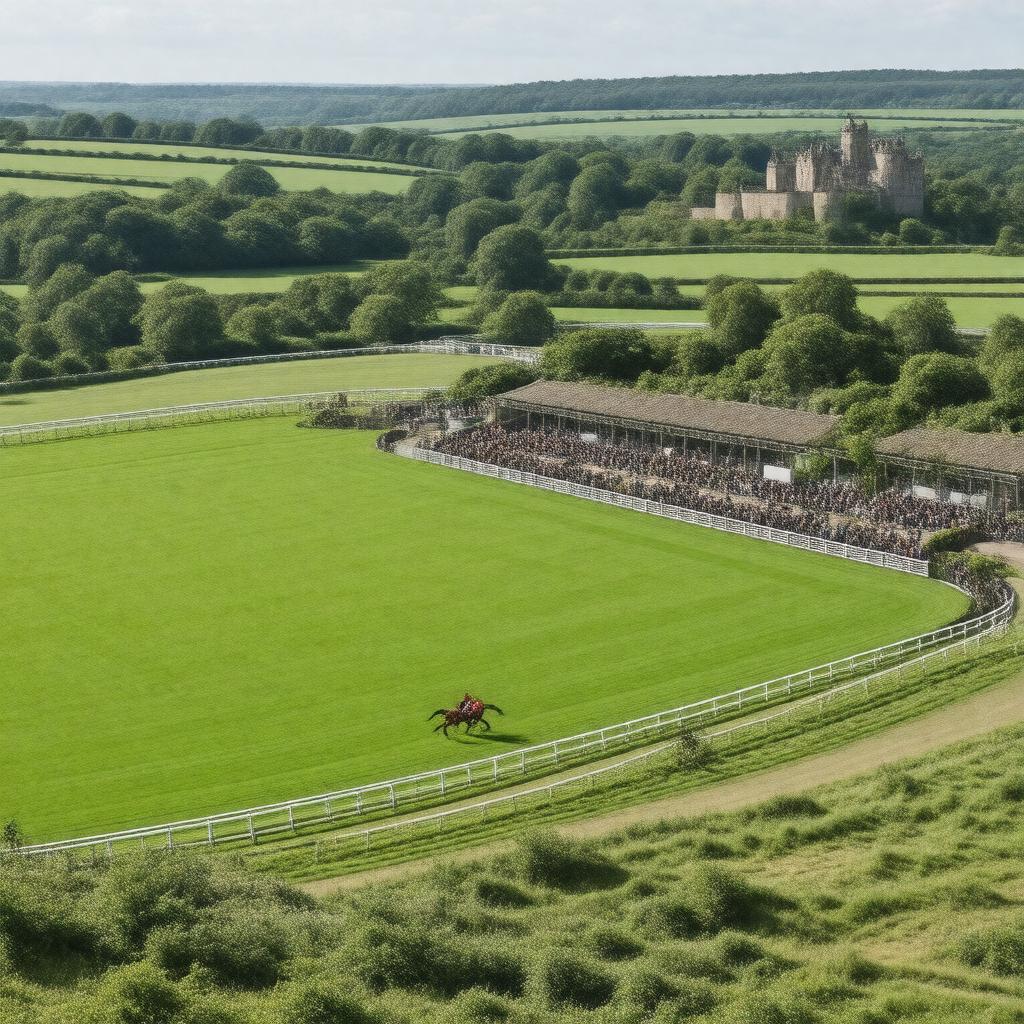 Click to view larger image AI-created image of Warwick Racecourse