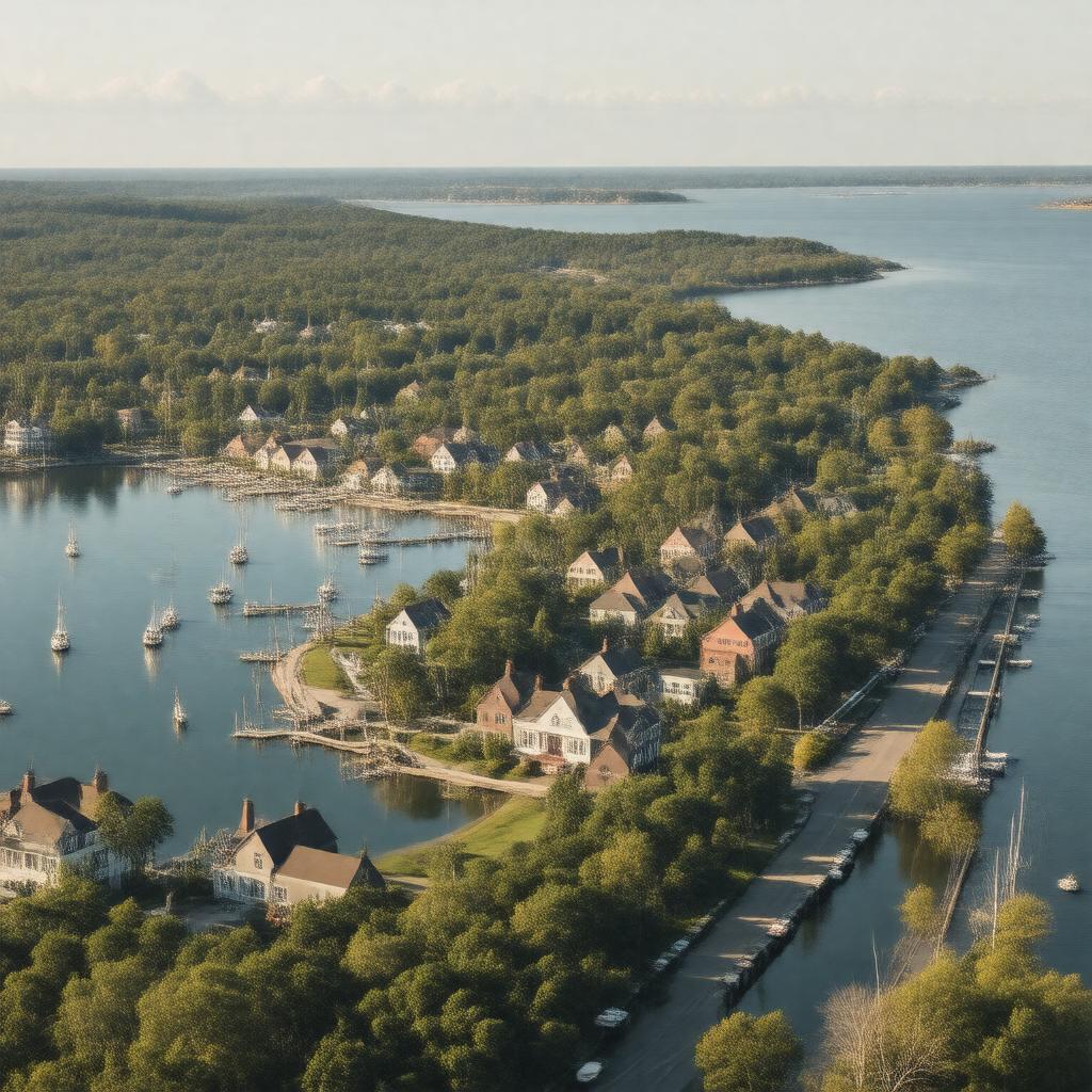 AI-created image of Warwick, Rhode Island